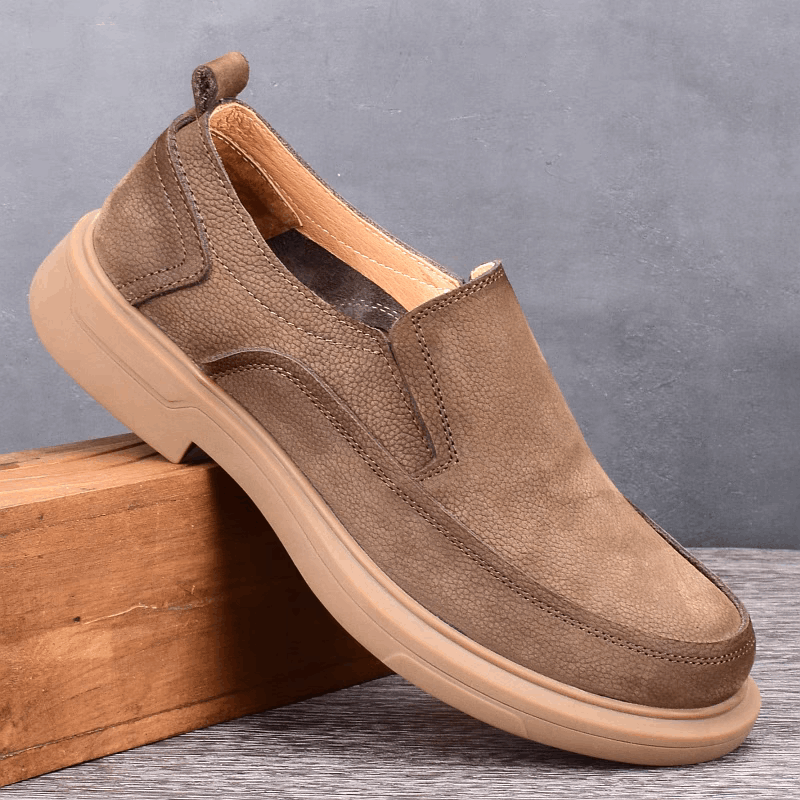 Single layer first layer cowhide men's casual leather shoes genuine leather