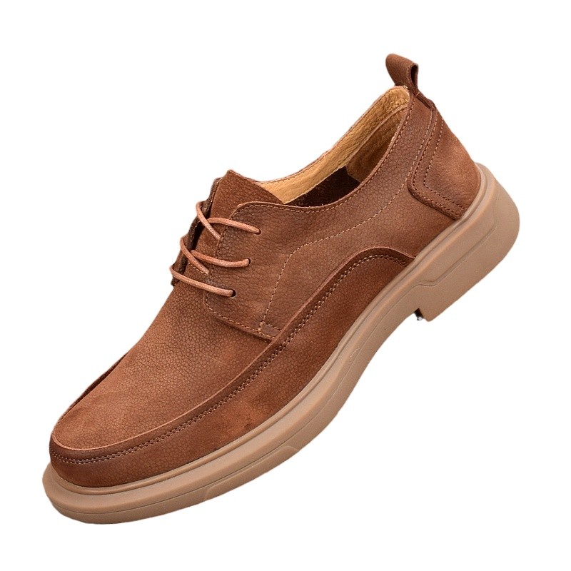 Single layer first layer cowhide men's casual leather shoes genuine leather