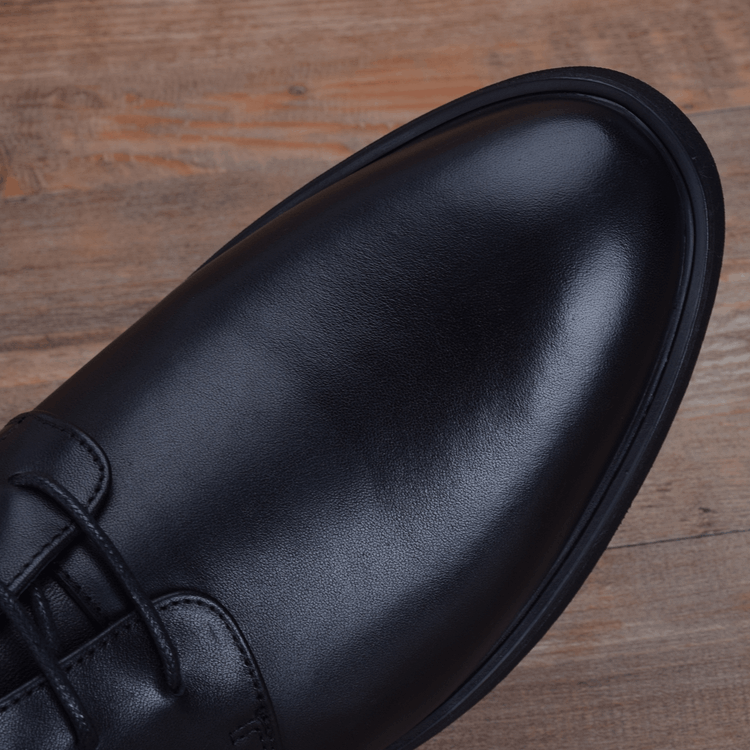 Men's shoes leather lace-up business dress first layer cowhide shoes breathable soft sole work leather shoes men