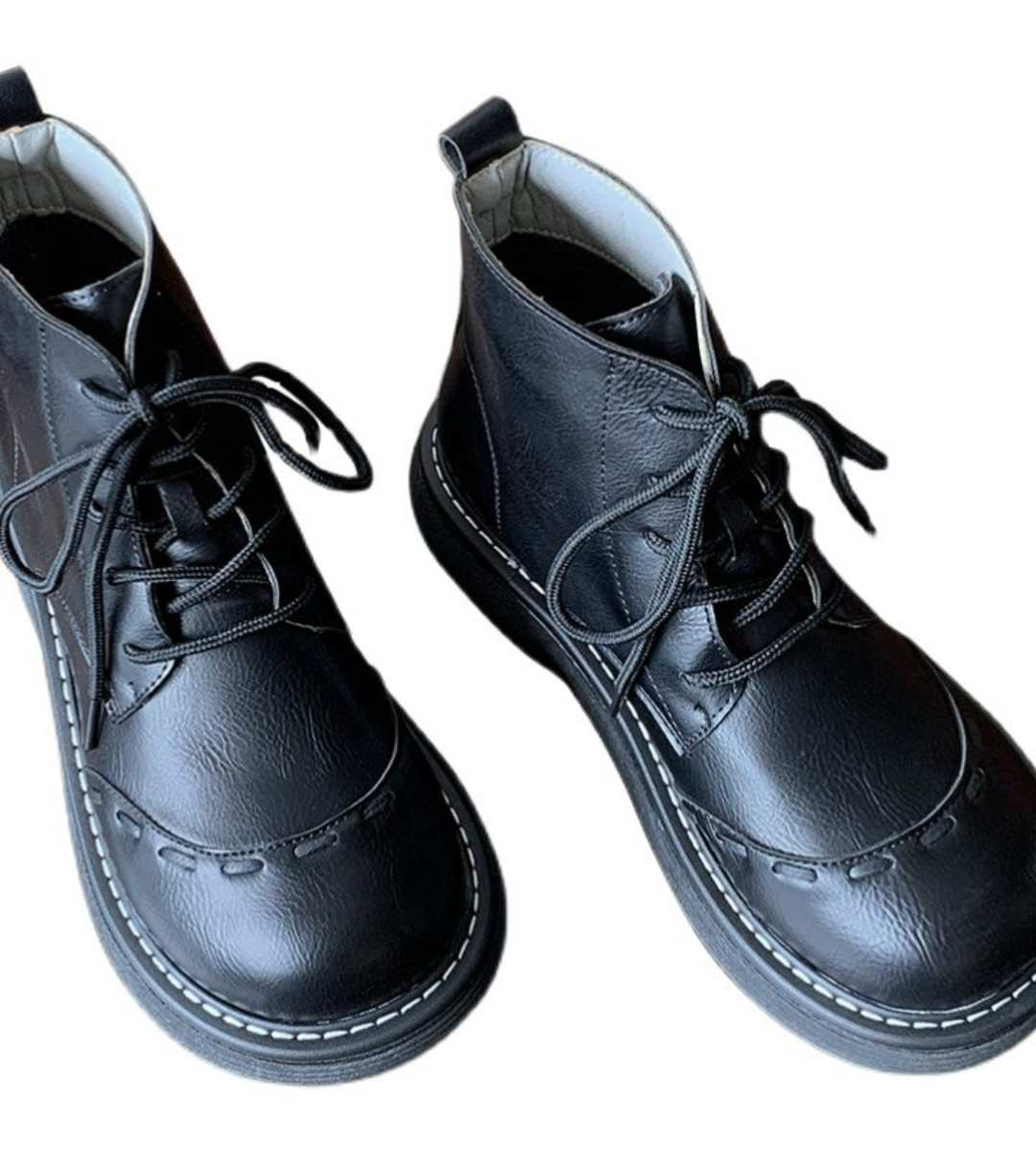 Autumn Winter - Short Martin Boots - Plush - Retro - Women's