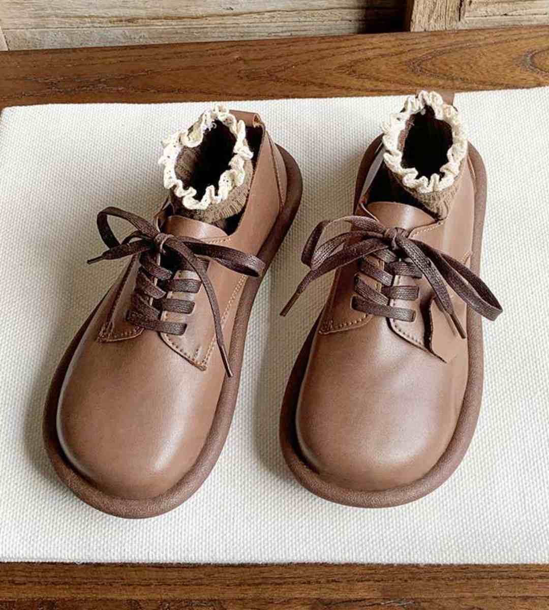 Spring - Doll Shoes - Genuine Leather - Japanese Style - Women's Flats