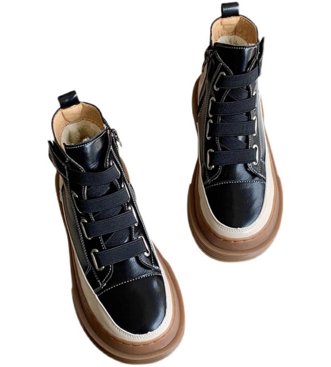 Autumn Winter Thick Sole Plush Martin Boots Women's Casual