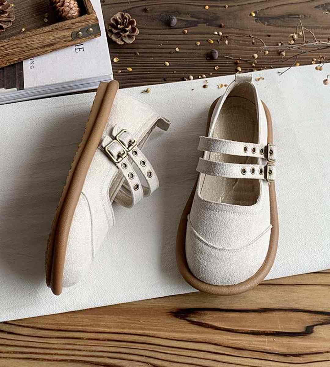 Spring Mary Jane Shoes Velvet Lolita Casual Flats