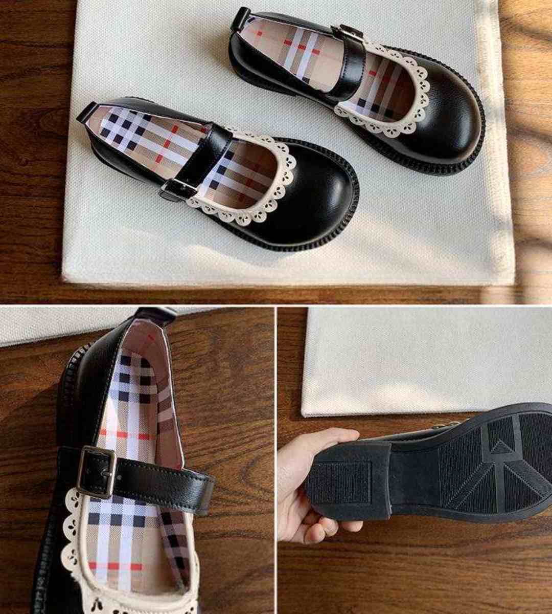 2024 spring Mary Jane shoes leather Japanese Lolita style