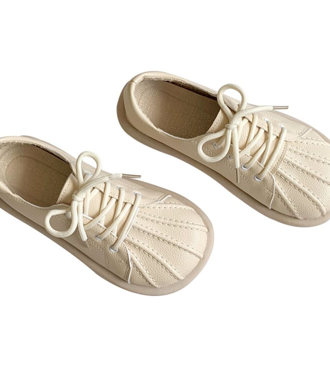 Fall Casual Shell Toe Leather Shoes Women's Style Sneakers