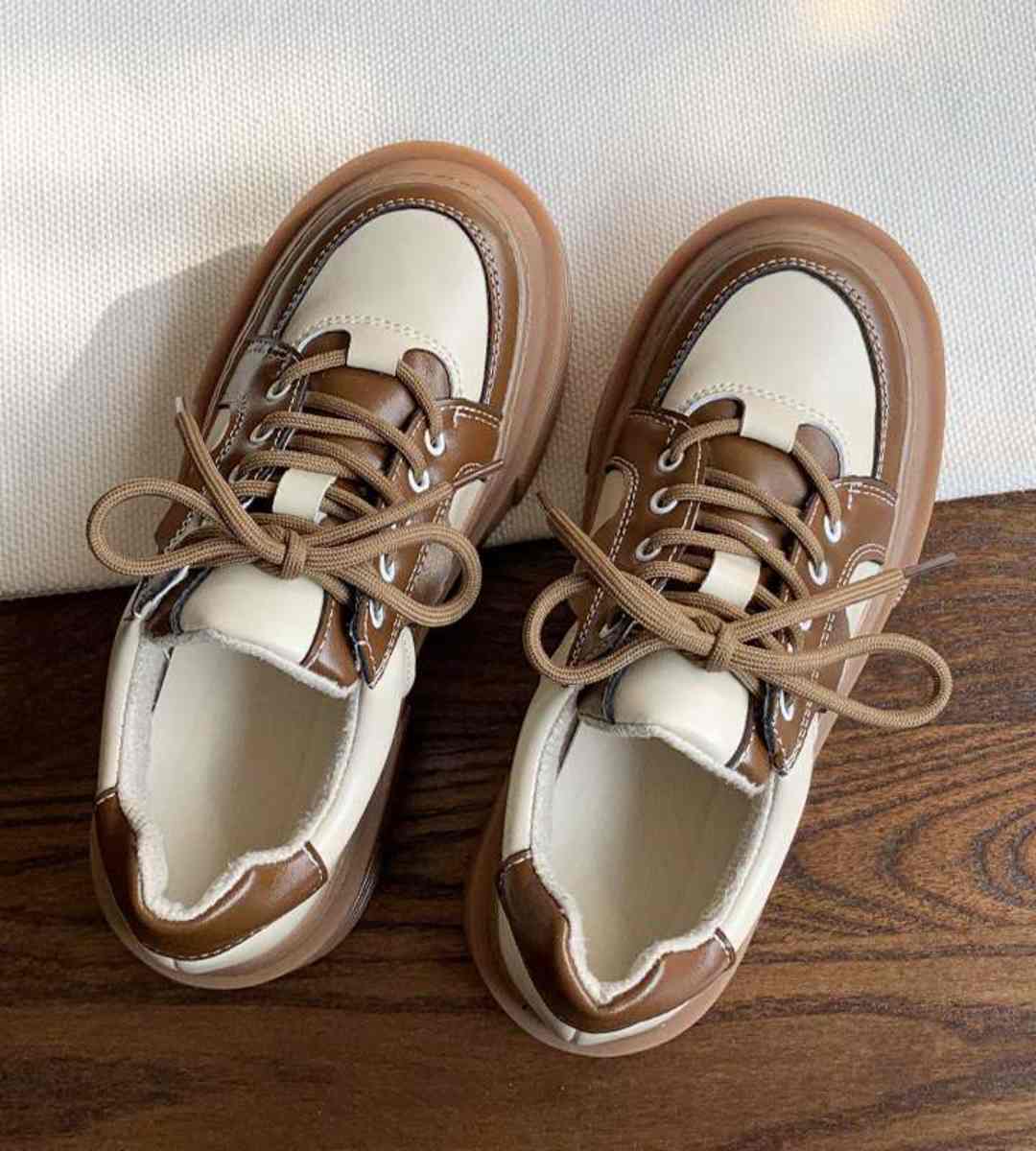 Autumn - Flat Shoes - Leather - Vintage - Casual Oxford