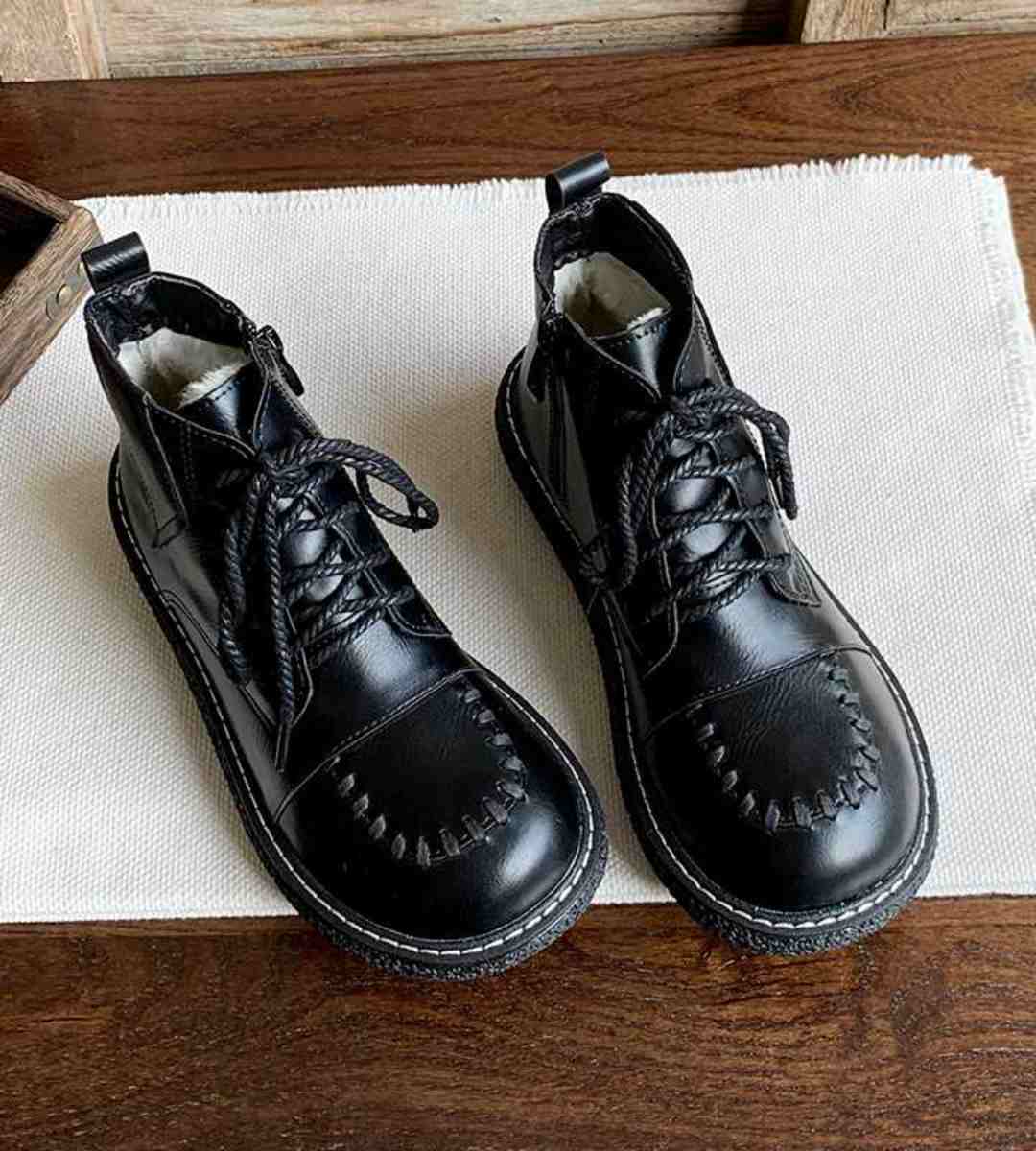 Winter Short Boot Plush Vintage Martin Boots Women