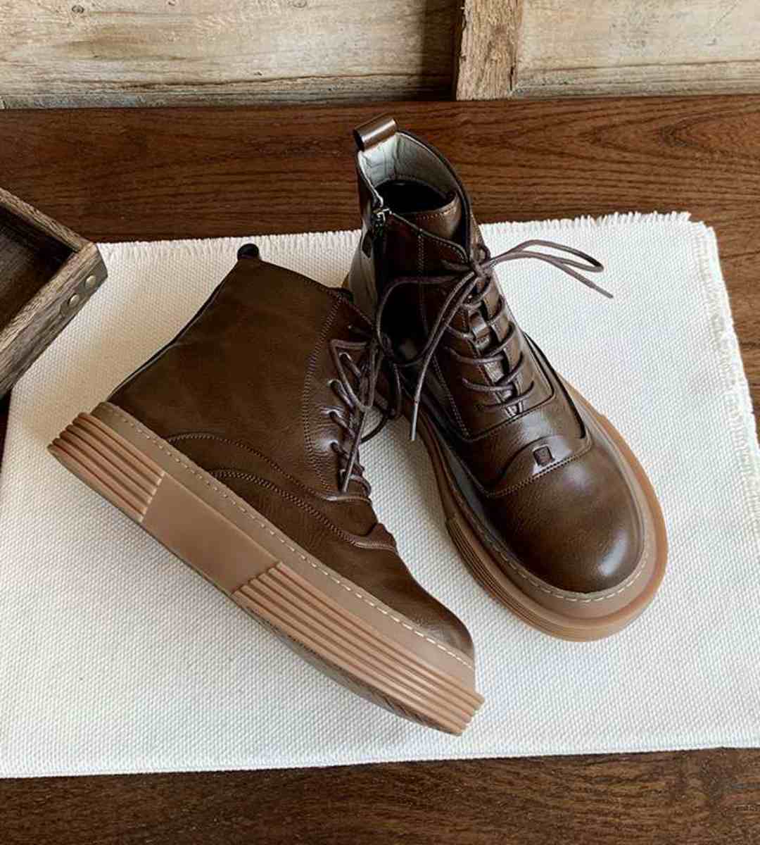 Autumn Winter - Martin Boots - Thick Sole - Vintage - Women