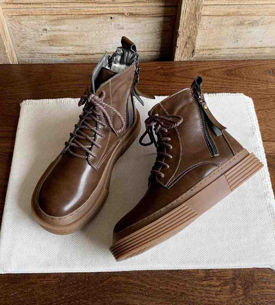 Winter - Ankle Boots - Fleece - Retro - Martin Boots