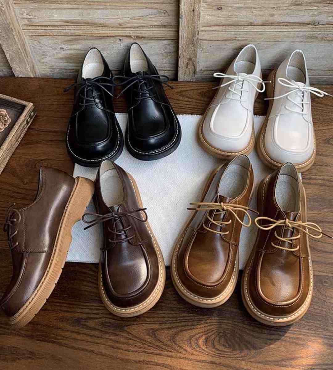 Spring - Oxford Shoes - Leather - Japanese Style - Casual