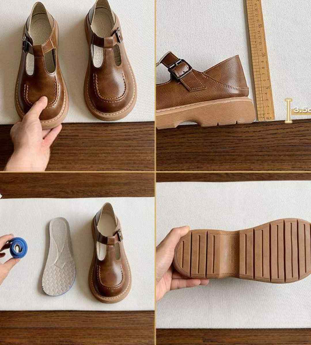 Spring - Oxford Shoes - Leather - Retro - Women's Casual