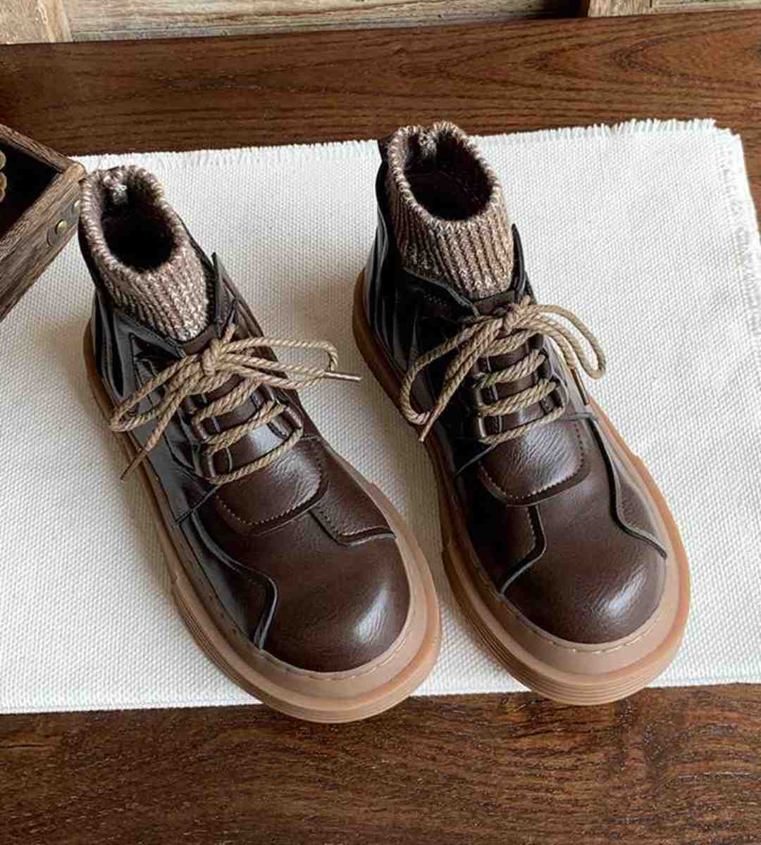 Autumn Winter - Martin Boots - Thick Sole - Literary - Short Boots