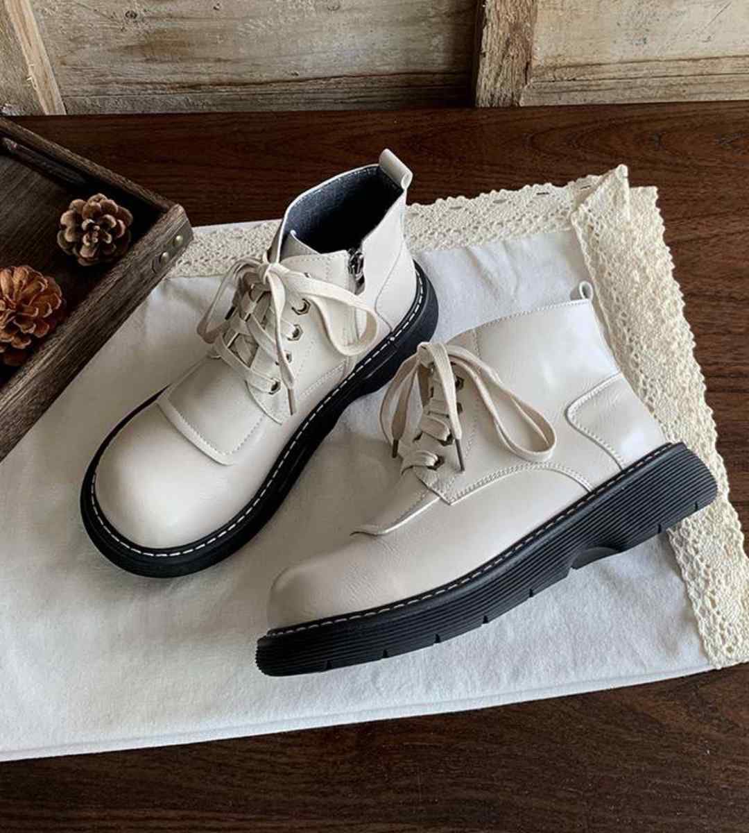 Winter-Boots-Cotton-Retro-Short Martin Boots