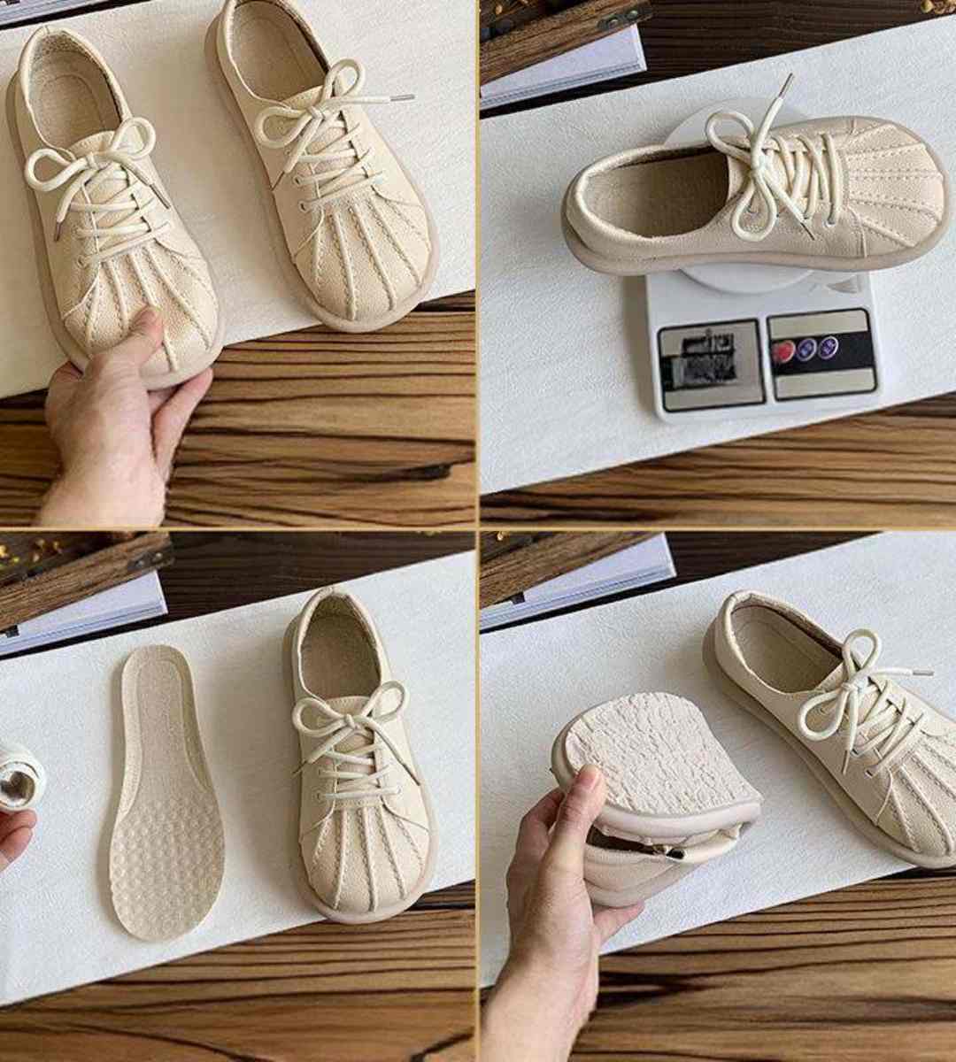 Fall Casual Shell Toe Leather Shoes Women's Style Sneakers