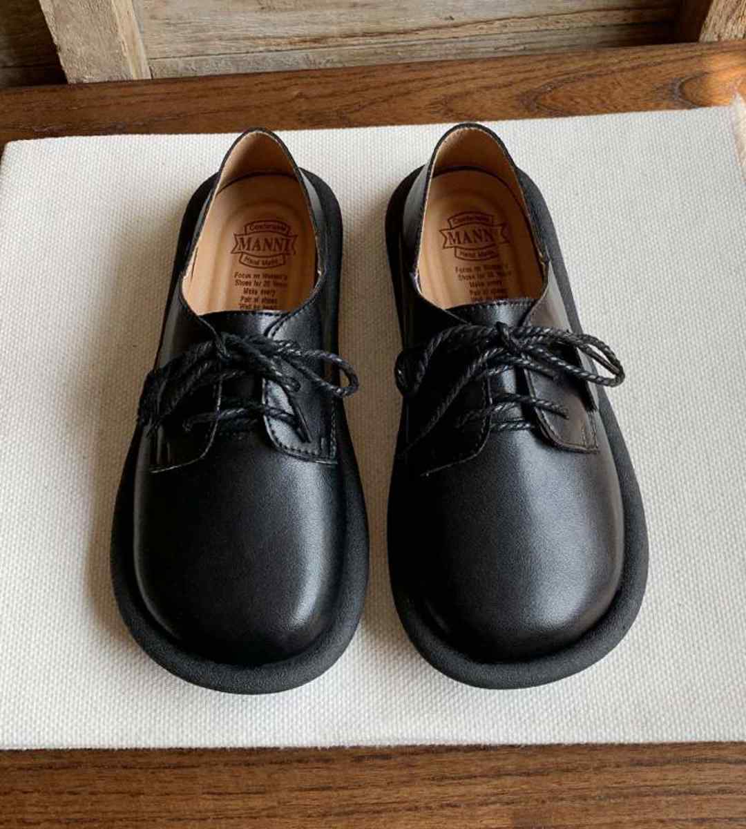 Spring - Flat Shoes - Genuine Leather - Japanese Cute - Round Toe