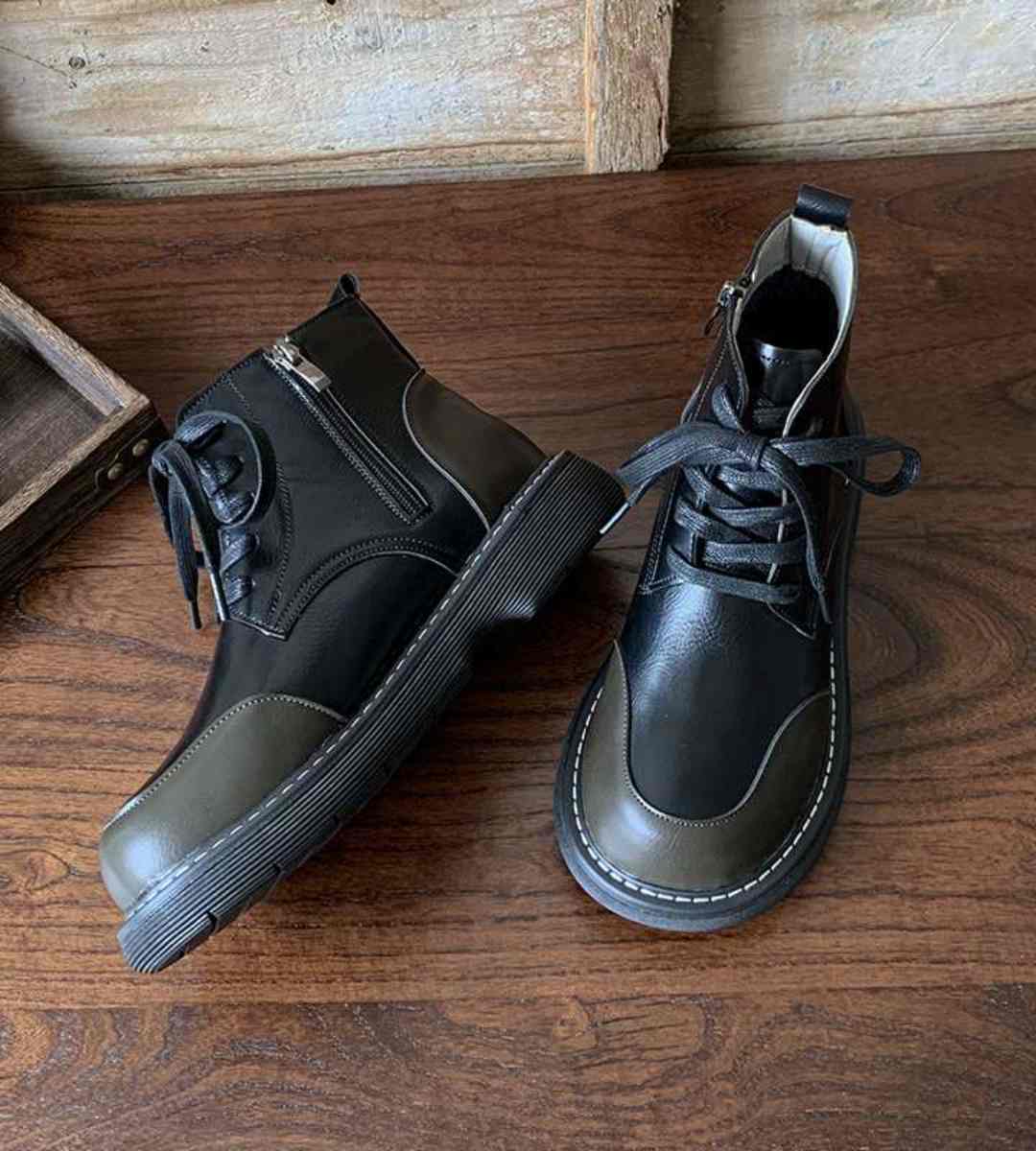 Winter Short Boots Faux Fur Retro Style Martin Boots