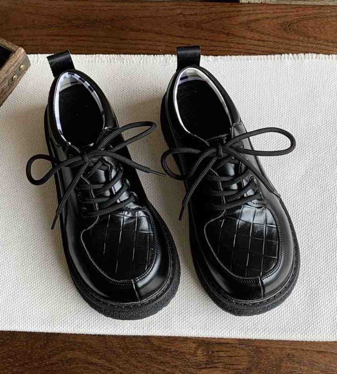 Autumn Oxford Leather Shoes Retro College Style 2024
