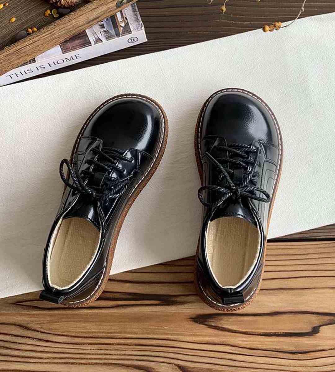 Spring - Leather Shoes - Thick Sole - Japanese Style - Casual