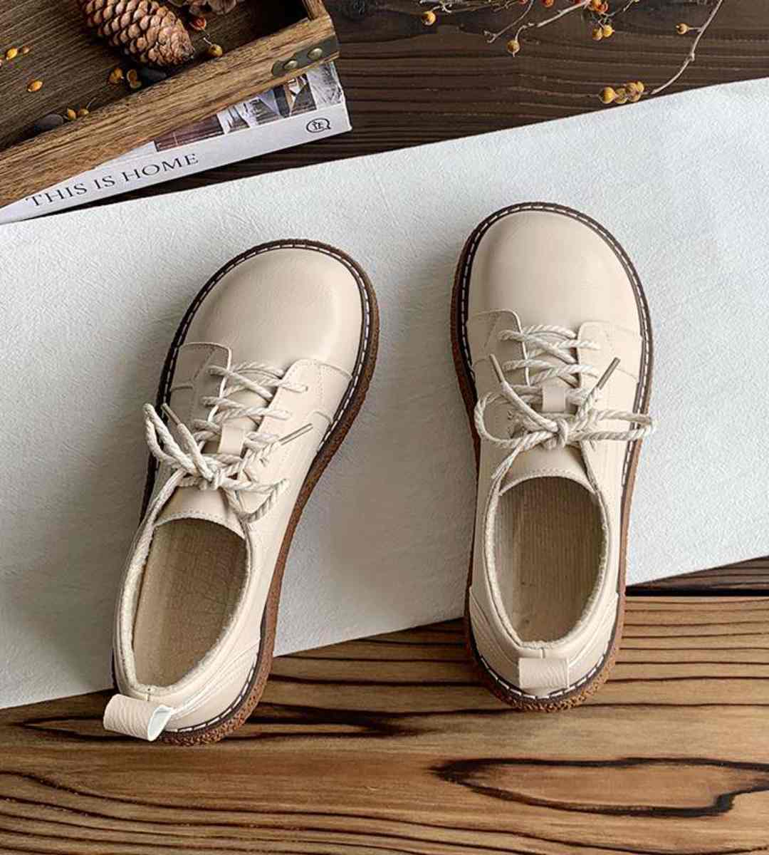 Spring - Leather Shoes - Thick Sole - Japanese Style - Casual