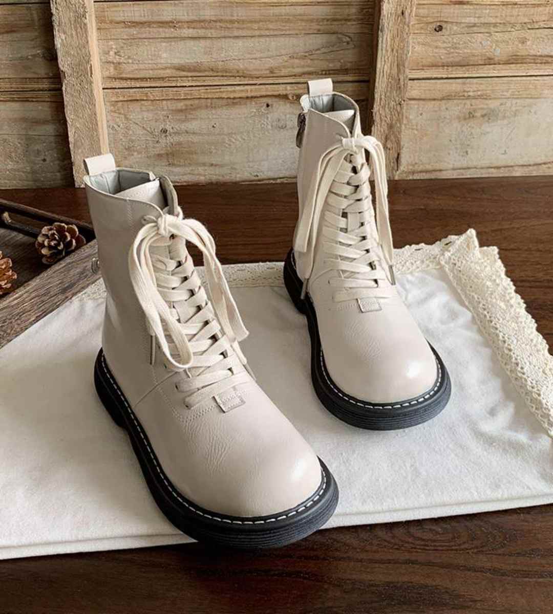 Autumn Winter - Martin Boots - Thick Sole - Retro - Women's