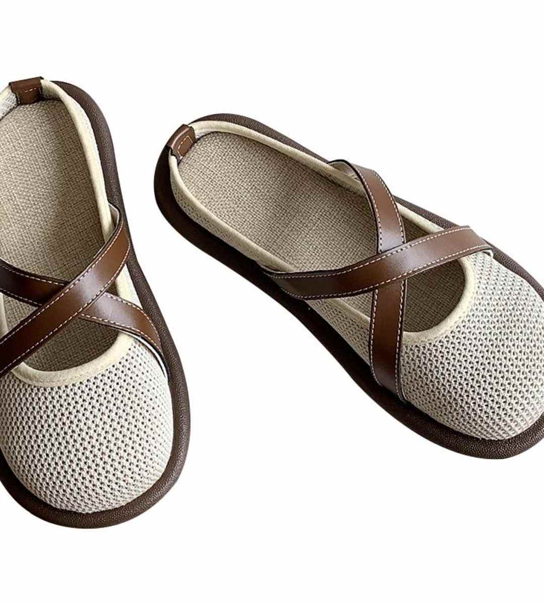 Summer Birkensock Hollow Breathable Linen Slip-on Sandals