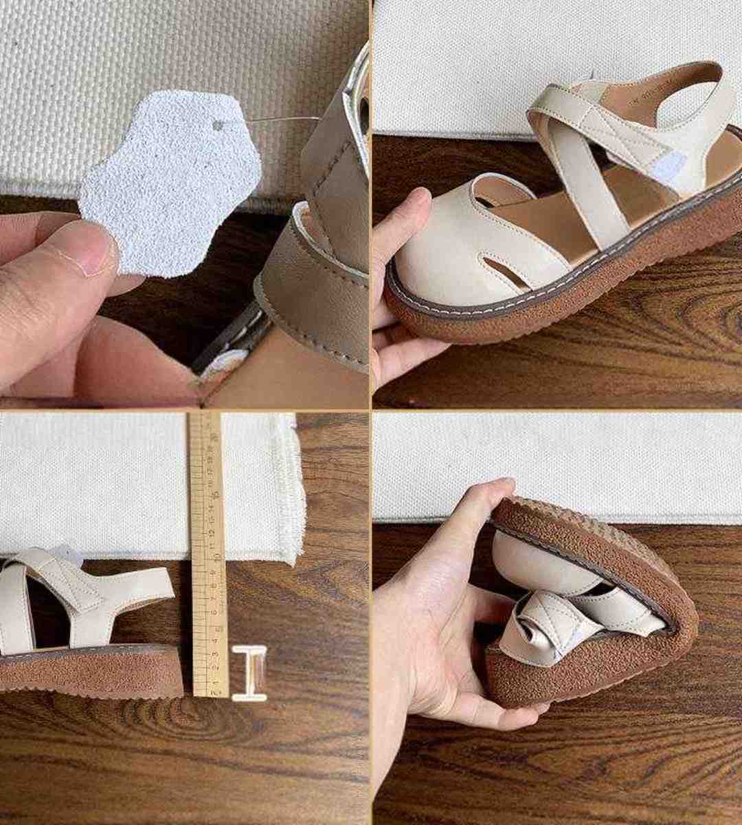 Summer Women's Sandals Leather Casual Thick-soled Shoes