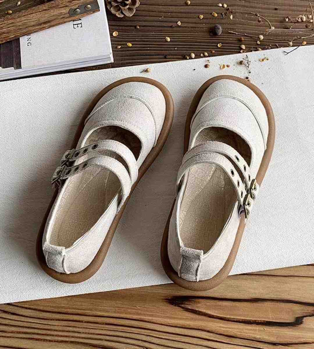 Spring Mary Jane Shoes Velvet Lolita Casual Flats