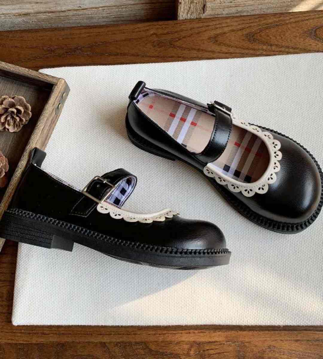 2024 spring Mary Jane shoes leather Japanese Lolita style