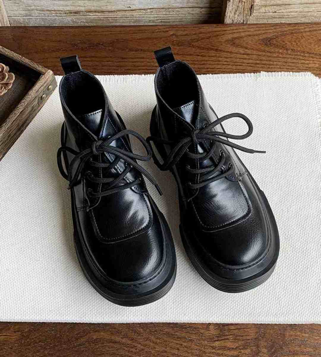 Winter Short Martin Boots Thick Bottom Fleece Retro Style