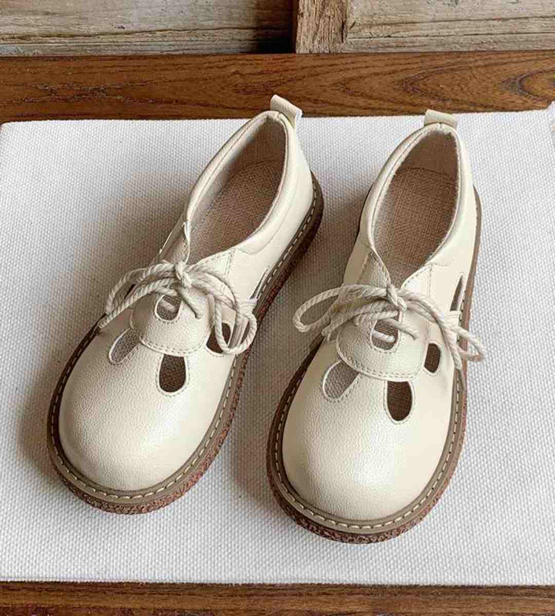 Summer Hollow Out Round Toe Thick Sole Casual Shoes