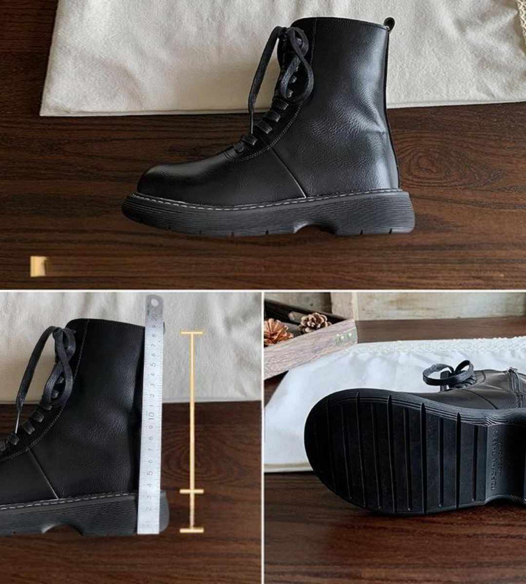 Autumn Winter - Martin Boots - Thick Sole - Retro - Women's