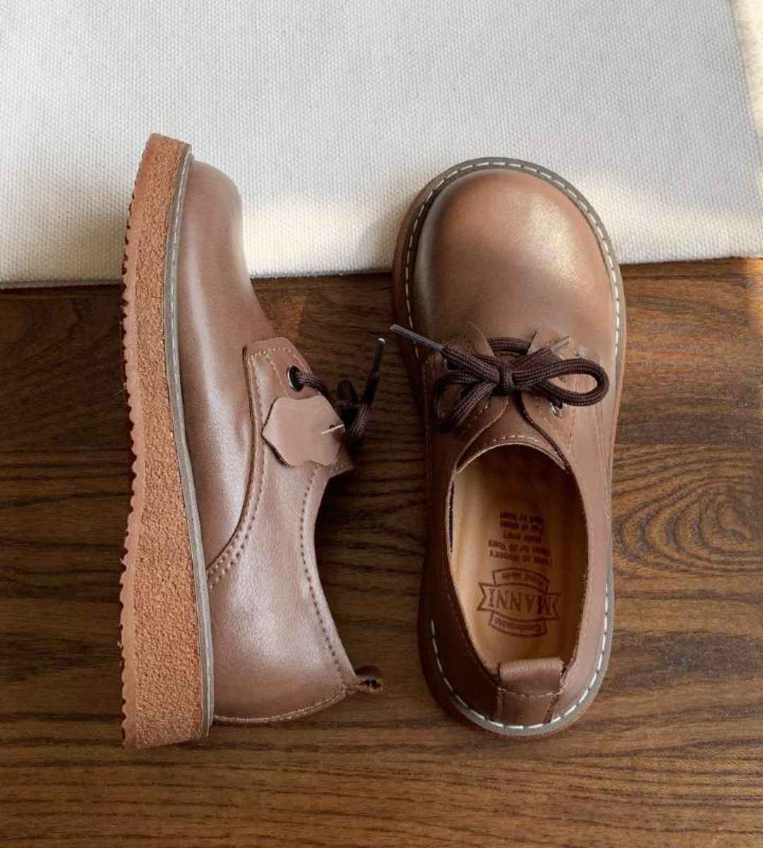 Autumn Round-toe Genuine Leather Student Shoes Cute Mary Janes