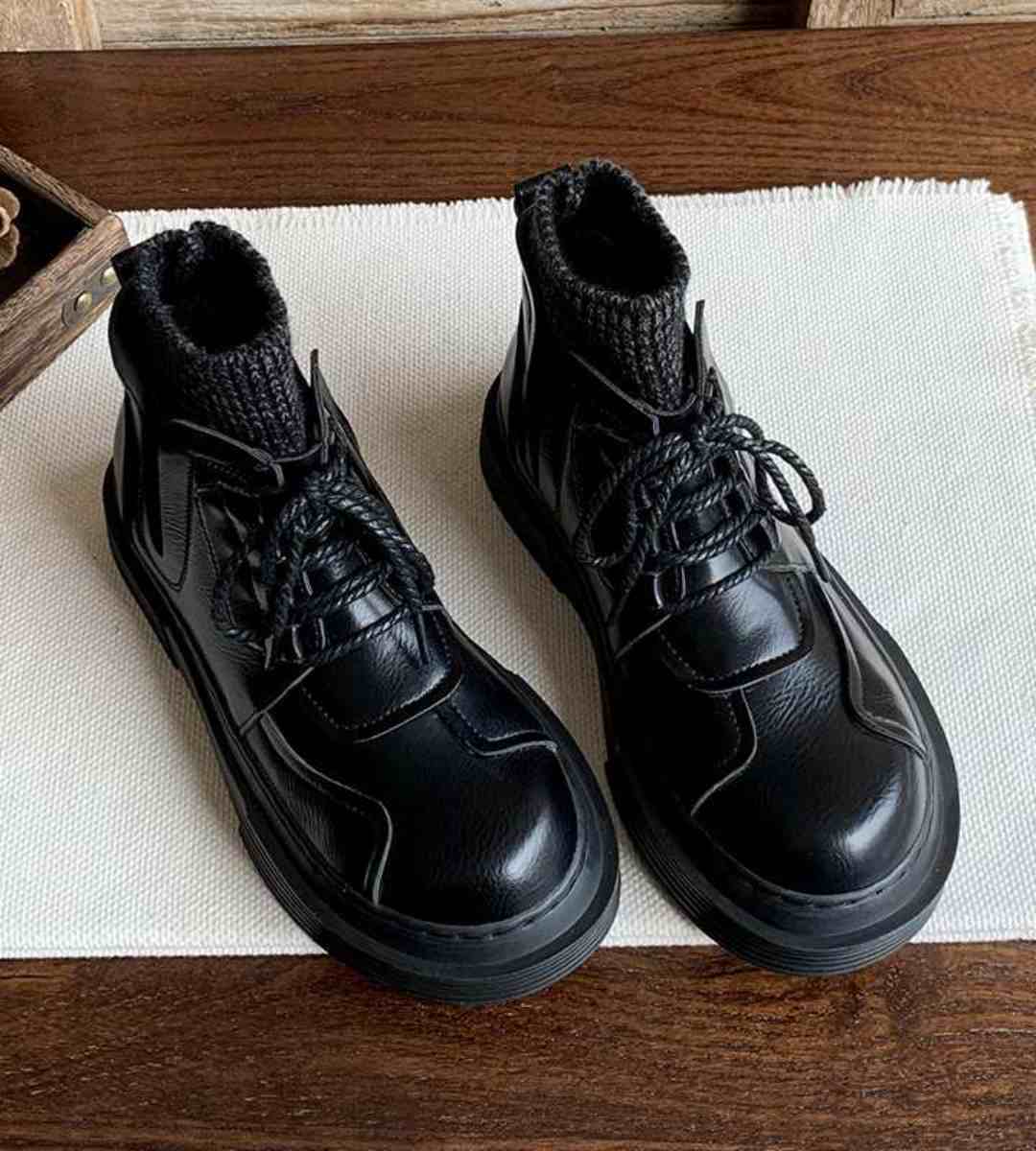 Autumn Winter - Martin Boots - Thick Sole - Literary - Short Boots