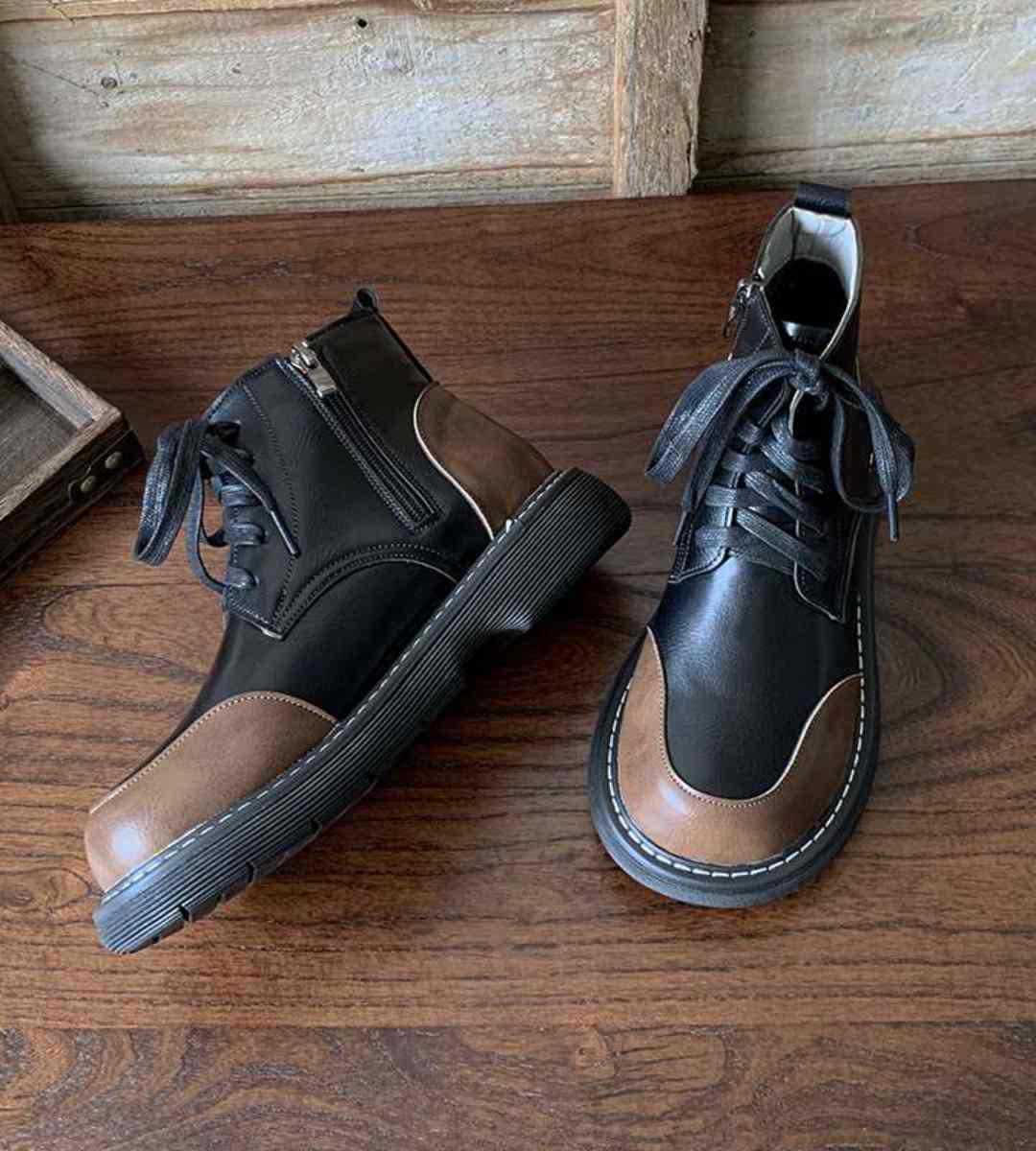 Winter Short Boots Faux Fur Retro Style Martin Boots