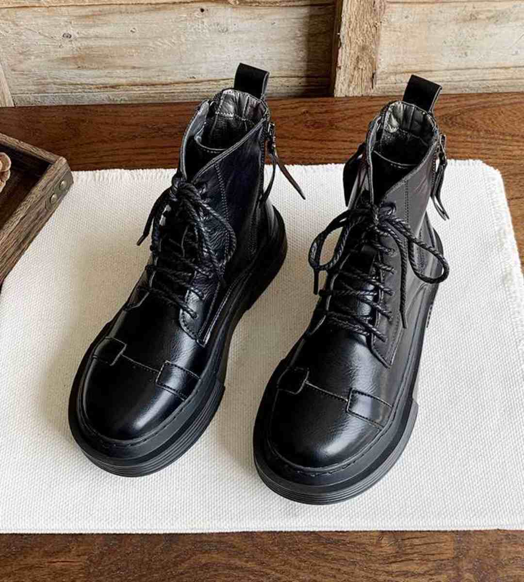 Autumn Winter - Ankle Boots - Fleece - British Style - Women's