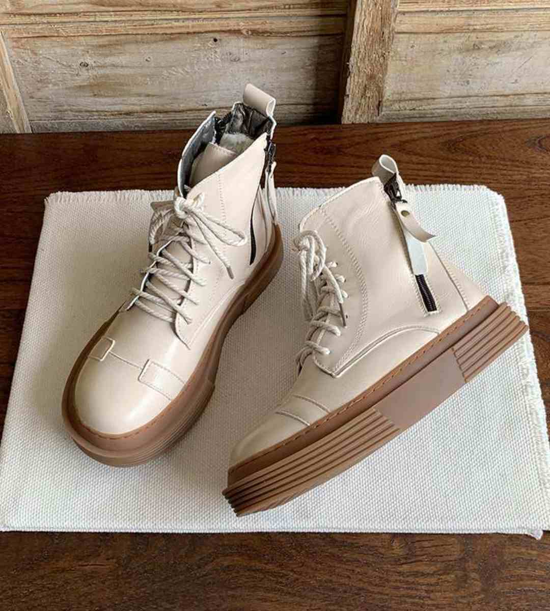 Autumn Winter - Ankle Boots - Fleece - British Style - Women's