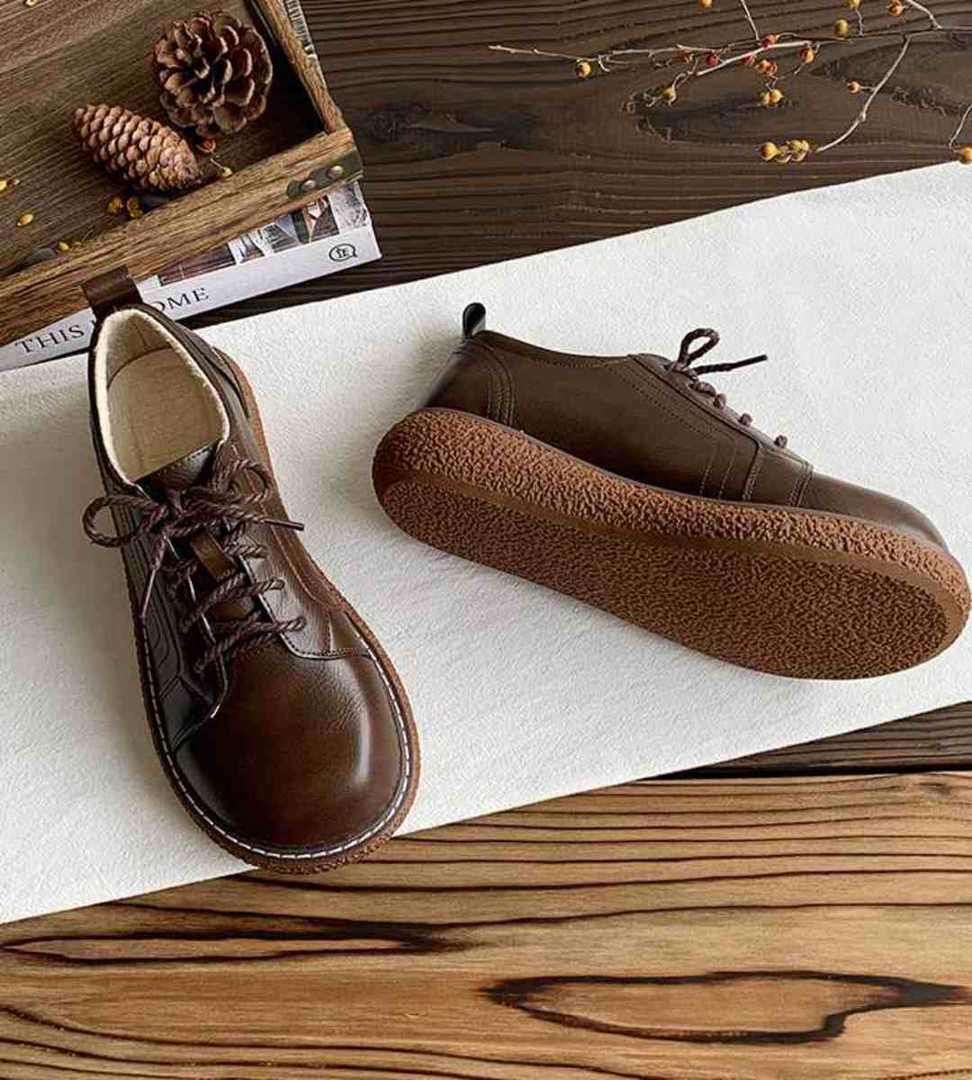 Spring - Leather Shoes - Thick Sole - Japanese Style - Casual