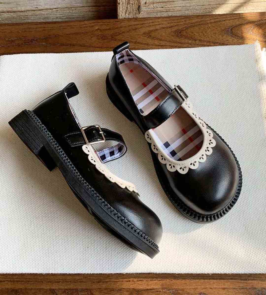 2024 spring Mary Jane shoes leather Japanese Lolita style