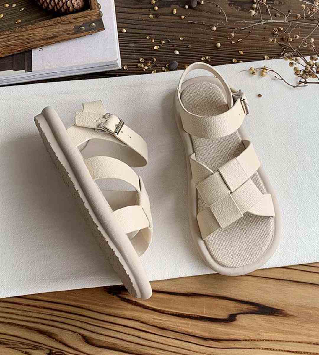Summer Roman Sandals Linen Feminine Style Cotton Shoes