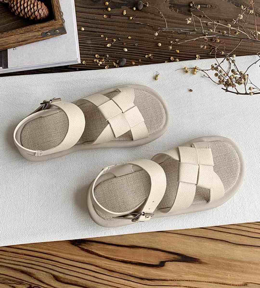Summer Roman Sandals Linen Feminine Style Cotton Shoes