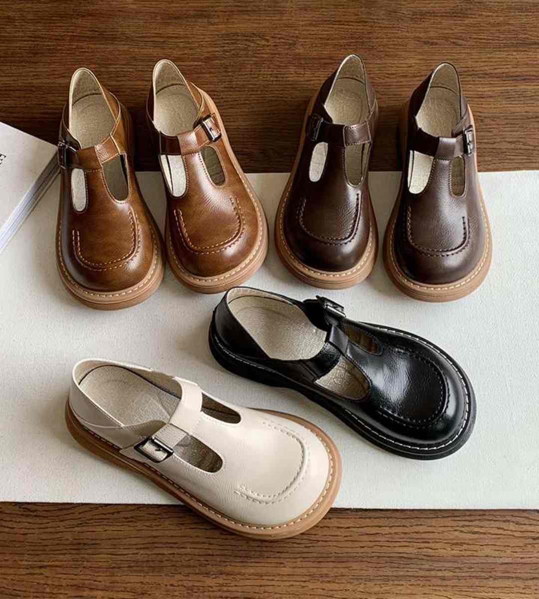 Spring - Oxford Shoes - Leather - Retro - Women's Casual