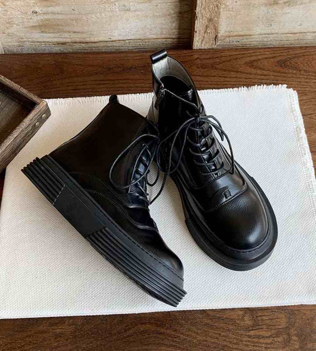 Autumn Winter - Martin Boots - Thick Sole - Vintage - Women