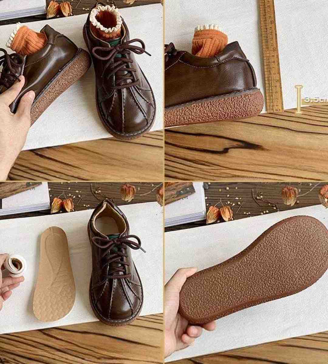 Spring Retro Shell Shoes Leather Cute Doll Shoes Jk Style