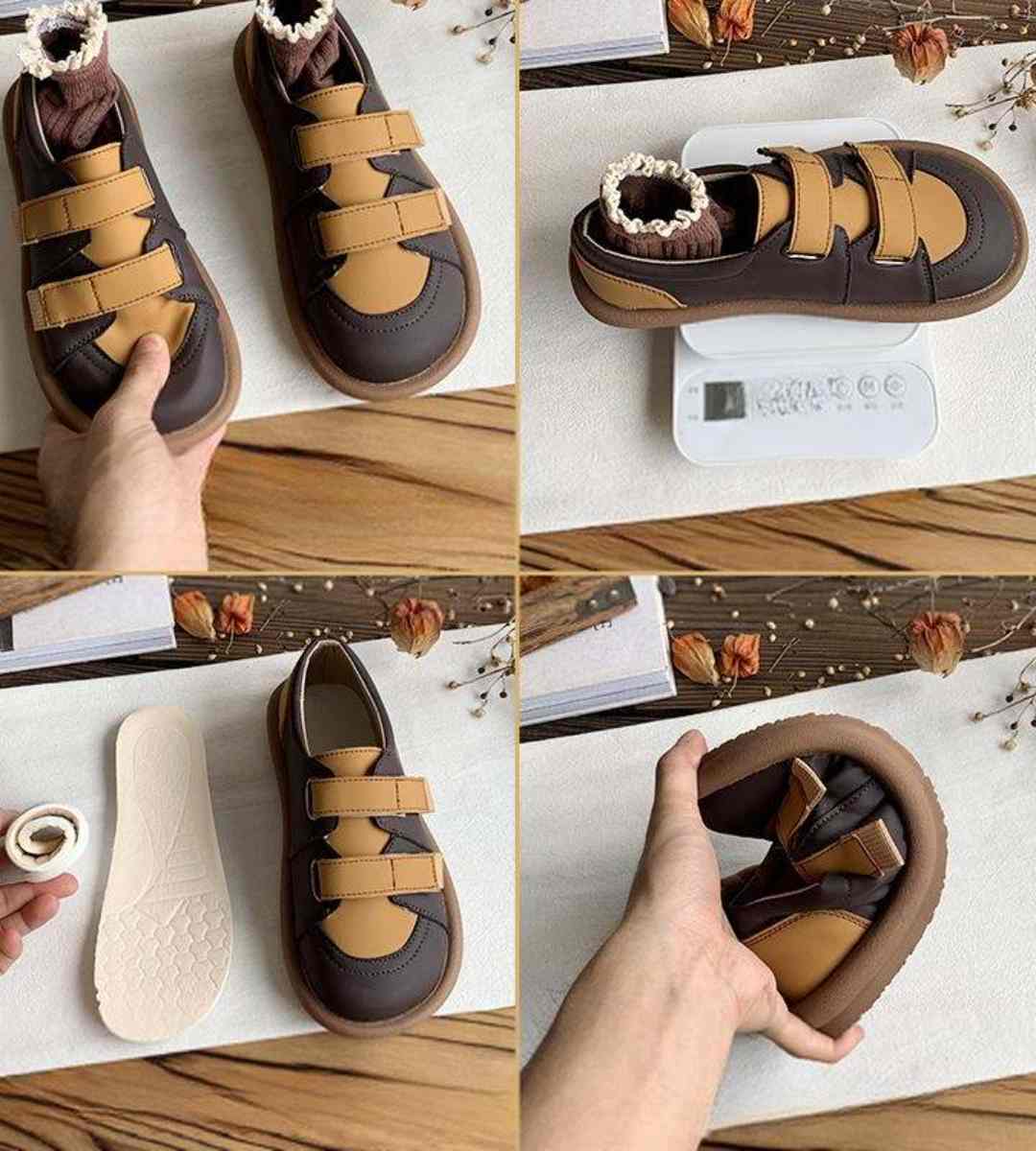 Autumn Chunky Leather Brogues Retro Casual Shoes