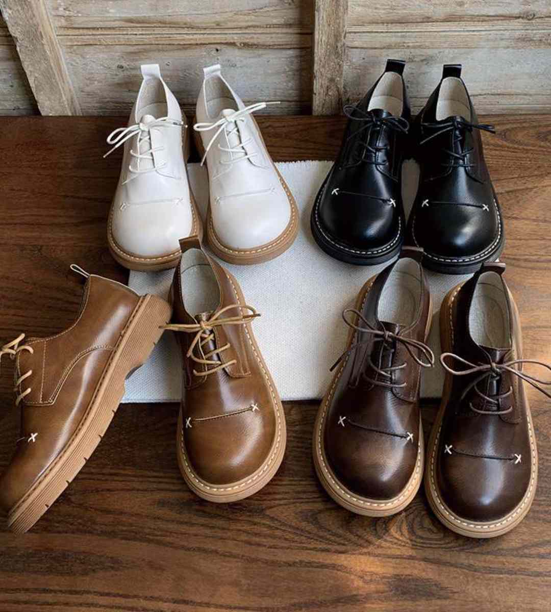Spring - Casual Shoes - Leather - Japanese School Style - Platform