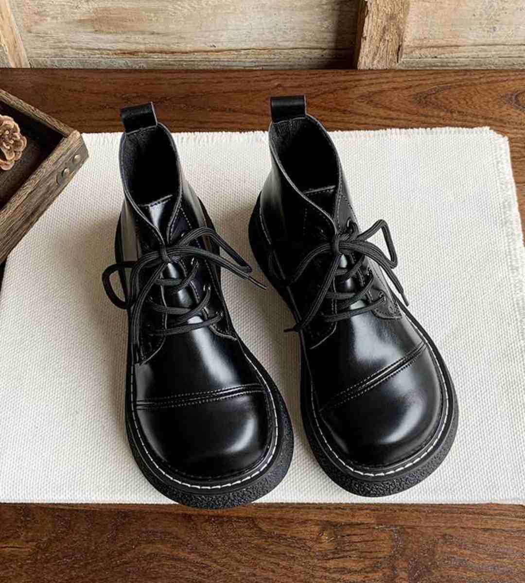 Autumn Winter - Martin Boots - Plush - Retro - Chunky底