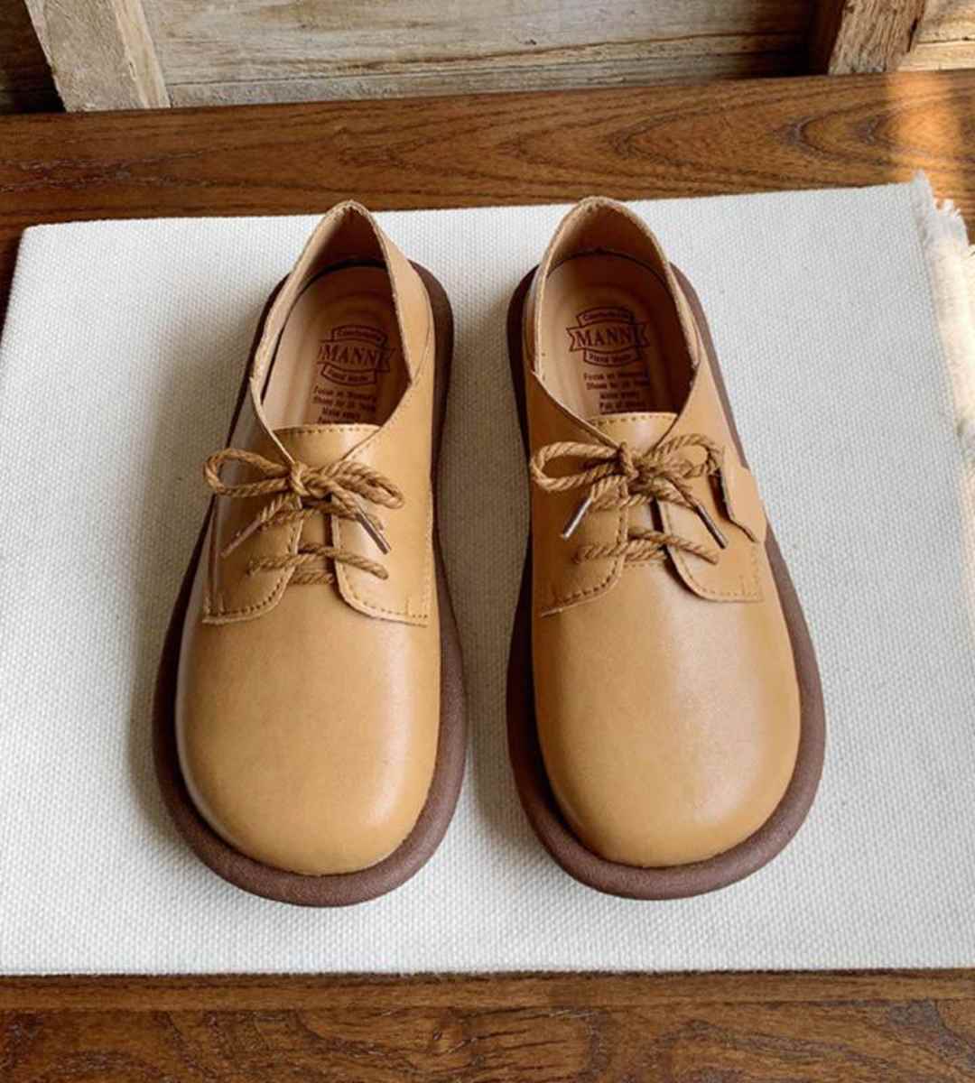 Spring - Flat Shoes - Genuine Leather - Japanese Cute - Round Toe