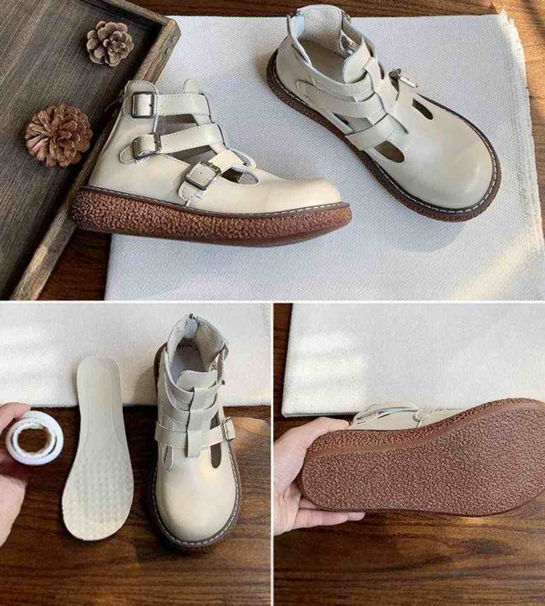 Spring - Shoes - Leather - Lolita - Platform