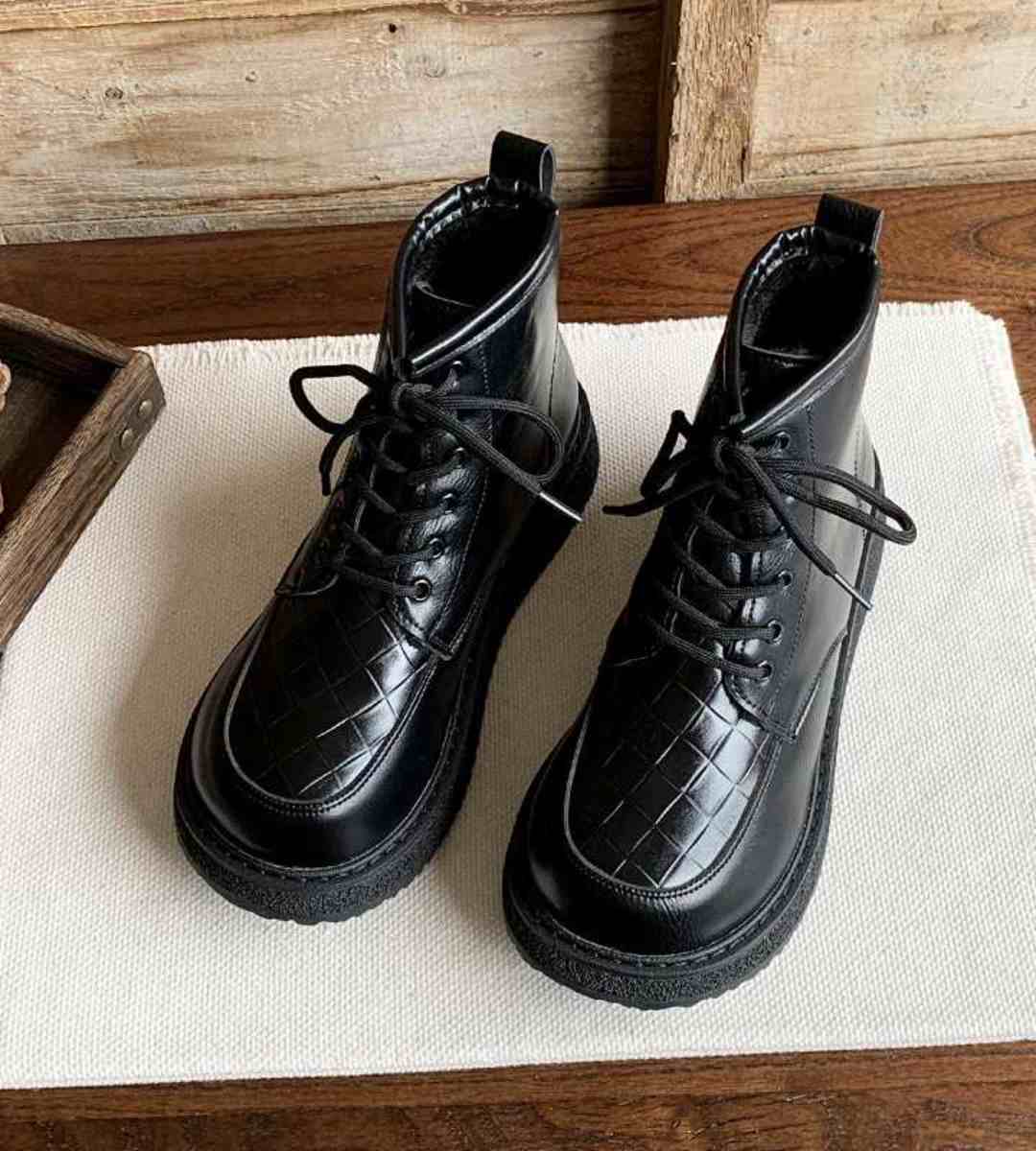 Winter Short Boots Fleece Round Toe Fashion Women