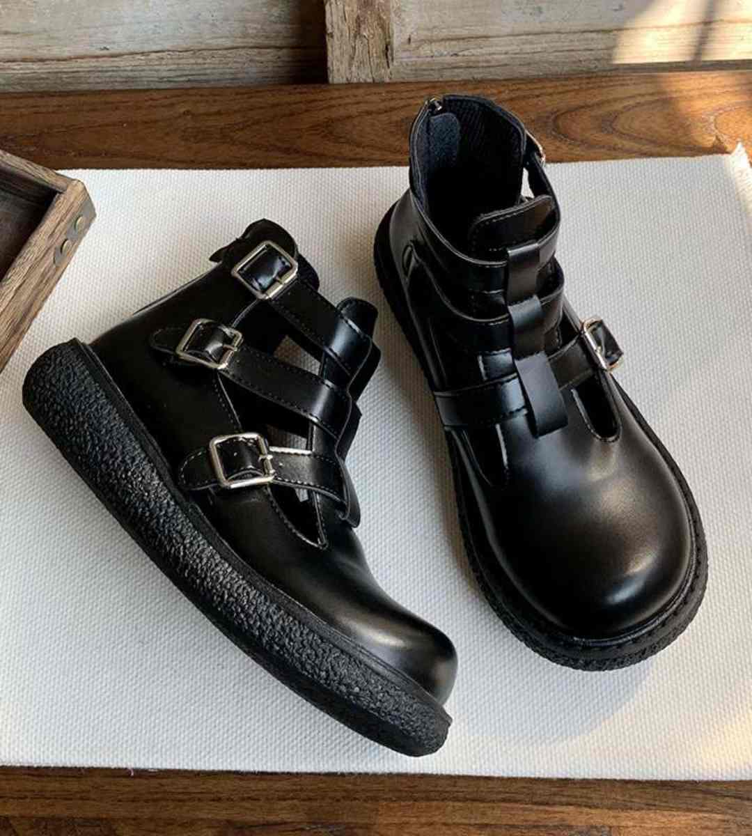 Spring - Shoes - Leather - Lolita - Platform